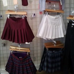 Maroon American Apparel Tennis Skirt
